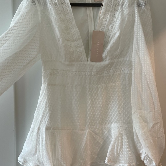 Keepsake The Label White Way Back Mini Dress - Picture 3 of 5